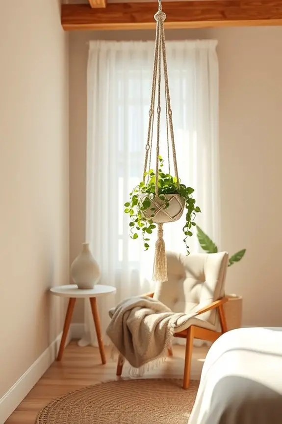 bohemian hanging planter charm