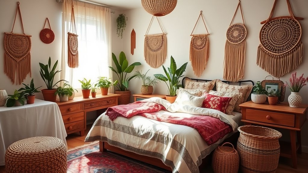 bohemian inspired bedroom designs