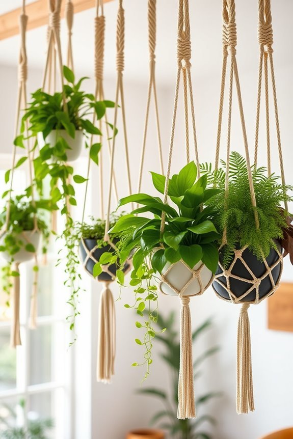 bohemian macram plant hangers