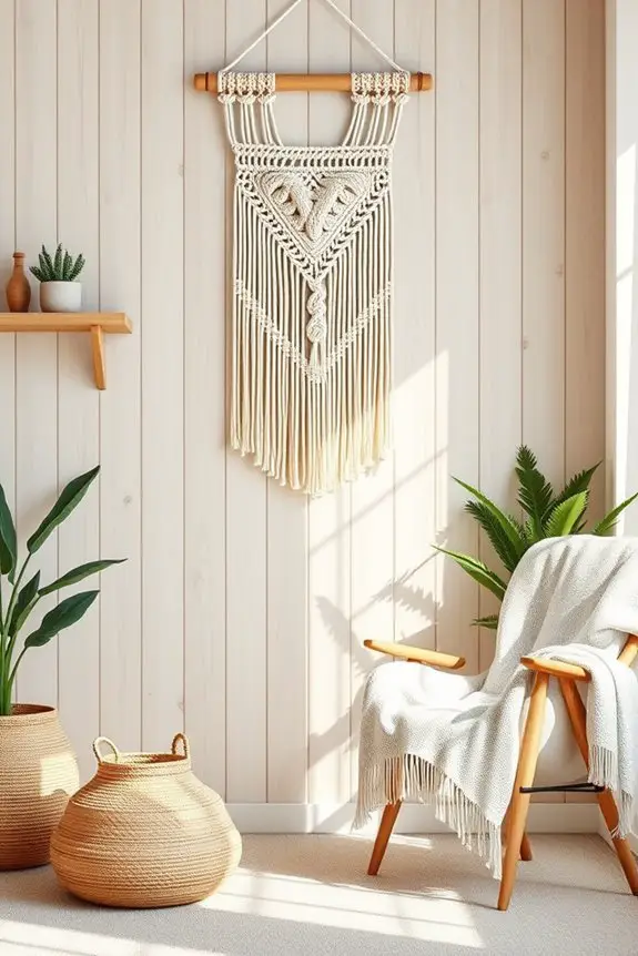 bohemian macram wall decor
