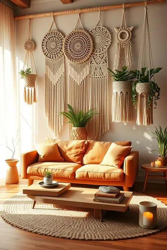bohemian macram wall decor