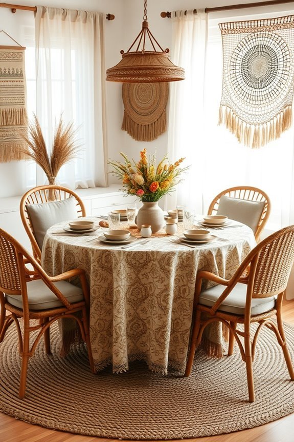 bohemian table decor ideas