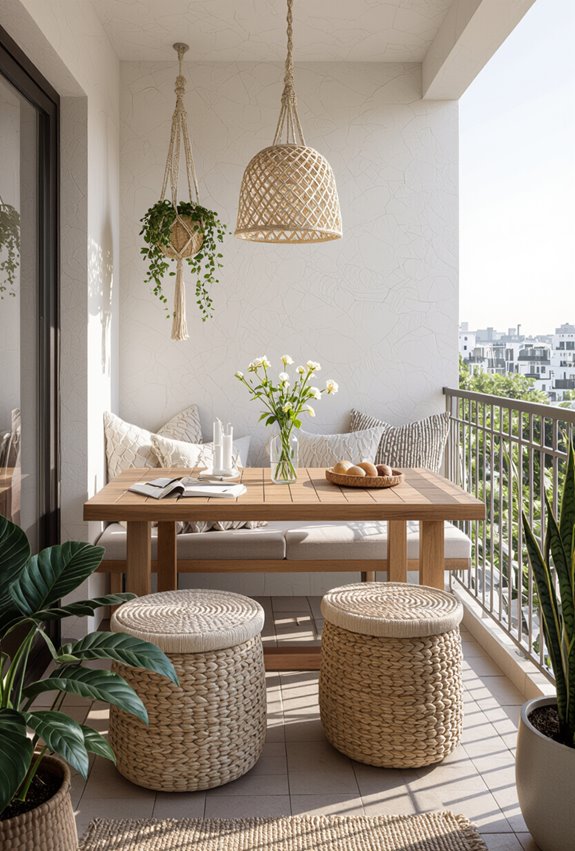 boho macram cozy dining