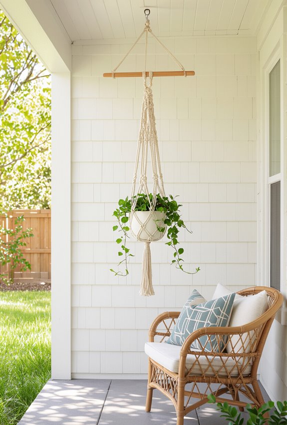 boho macram hanging planters