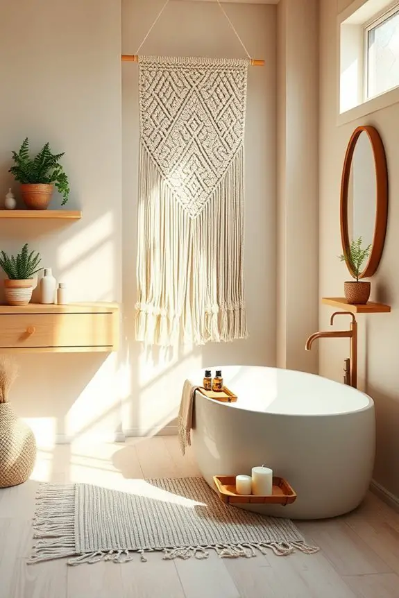boho macram wall decor