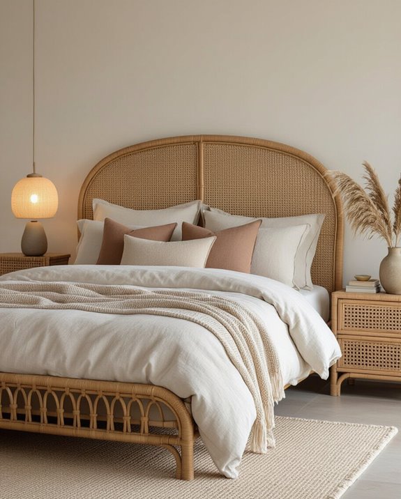 boho rattan wicker decor