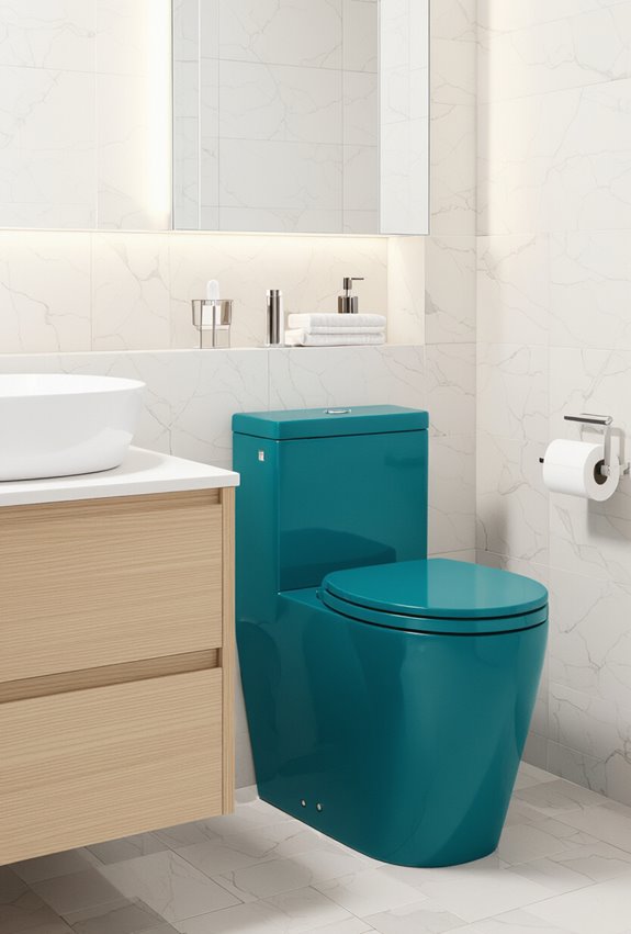 bold accent toilet design