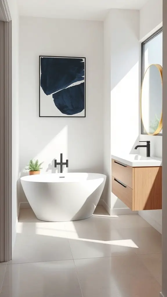 bold accents enhance balance