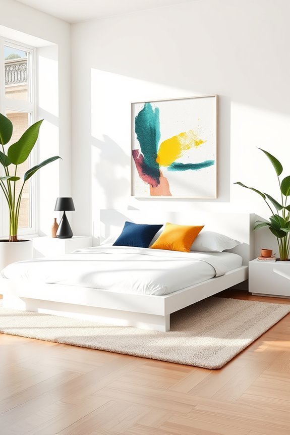 bold accents on minimalism