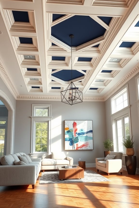 bold and vibrant ceilings