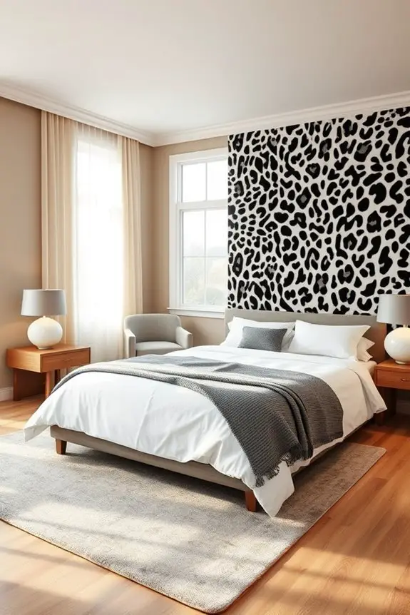 bold animal print decor
