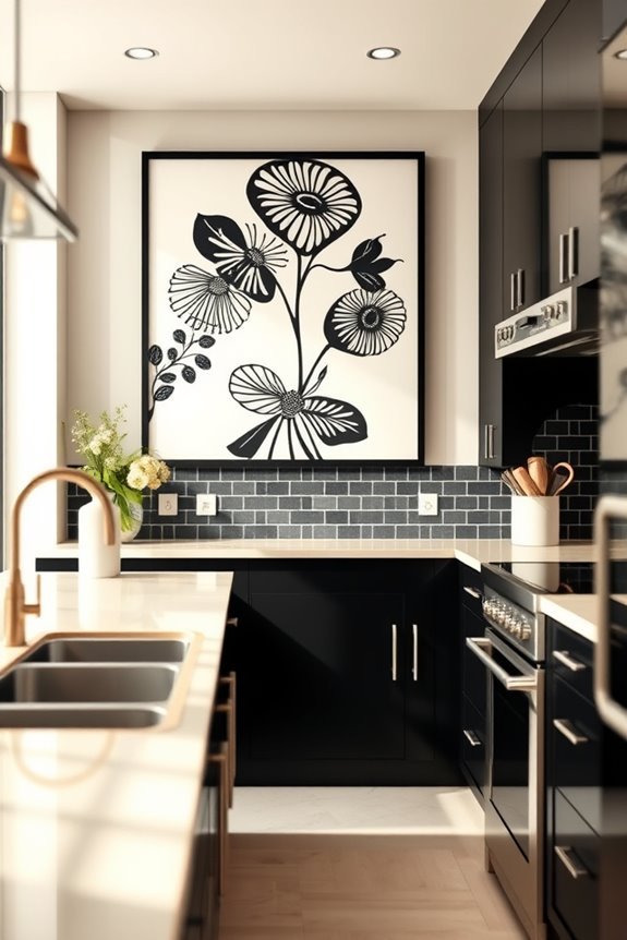 bold art for kitchens