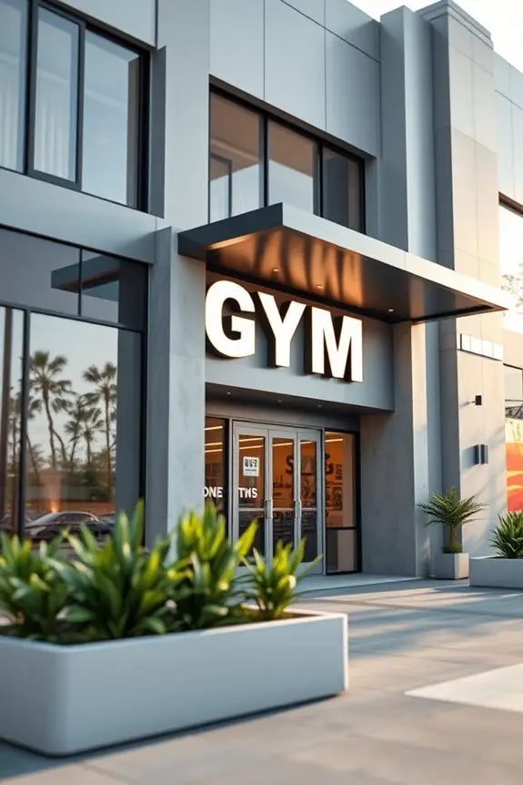bold attention grabbing gym signage