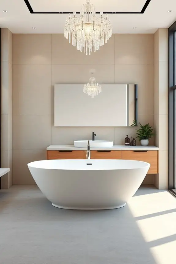 bold bathroom lighting choices