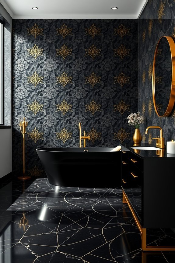 bold black and gold elegance