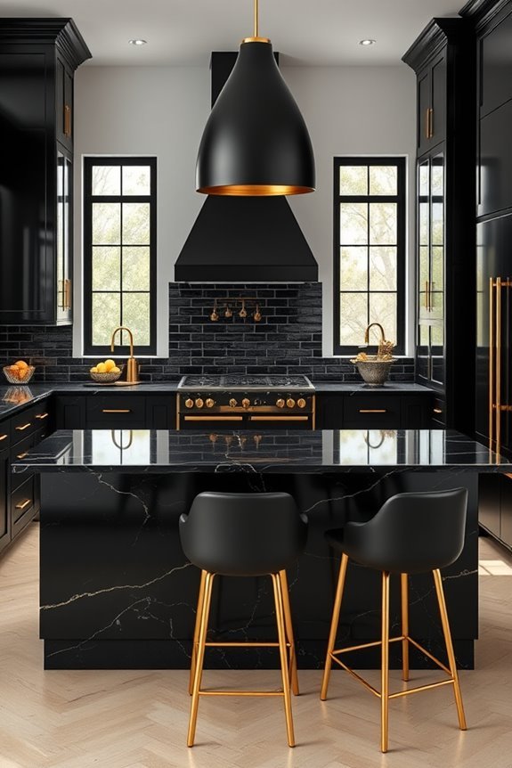 bold black and gold elegance