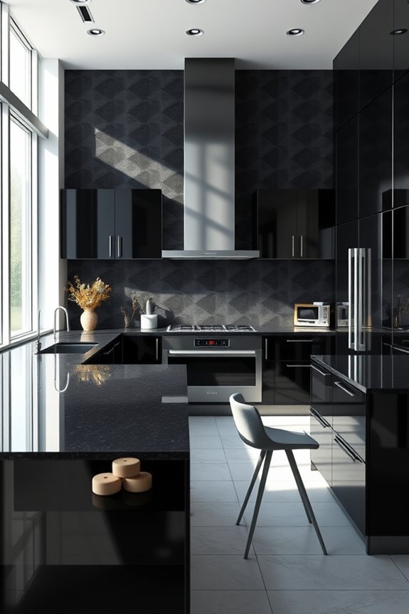 bold black and gray patterns
