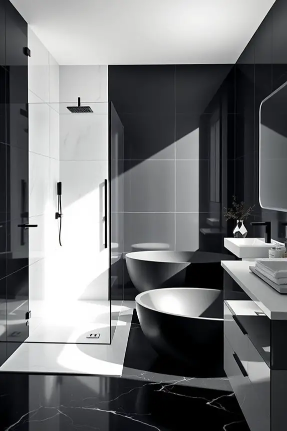 bold black and white elegance
