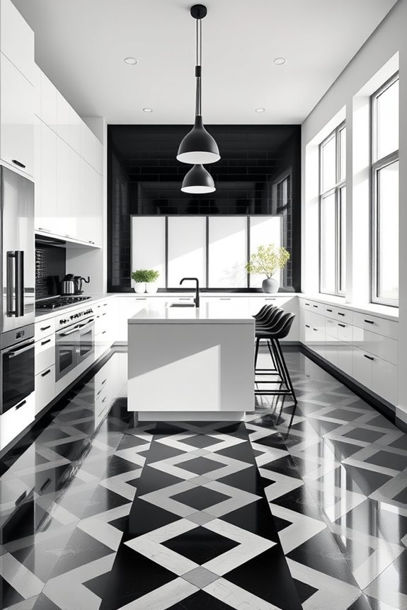 bold black and white geometry