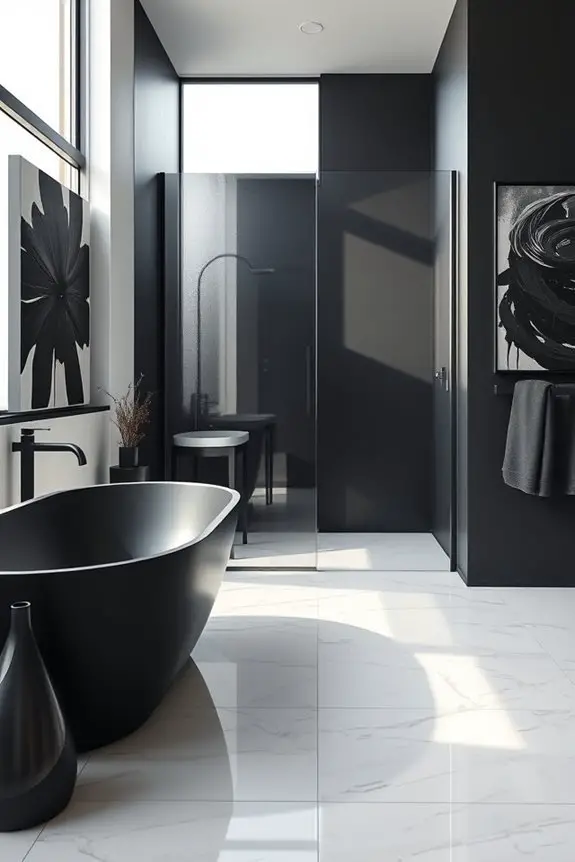 bold black artistic accents