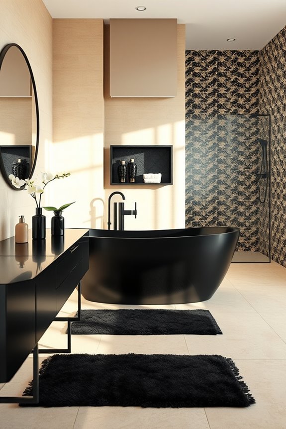 bold black beige contrast design