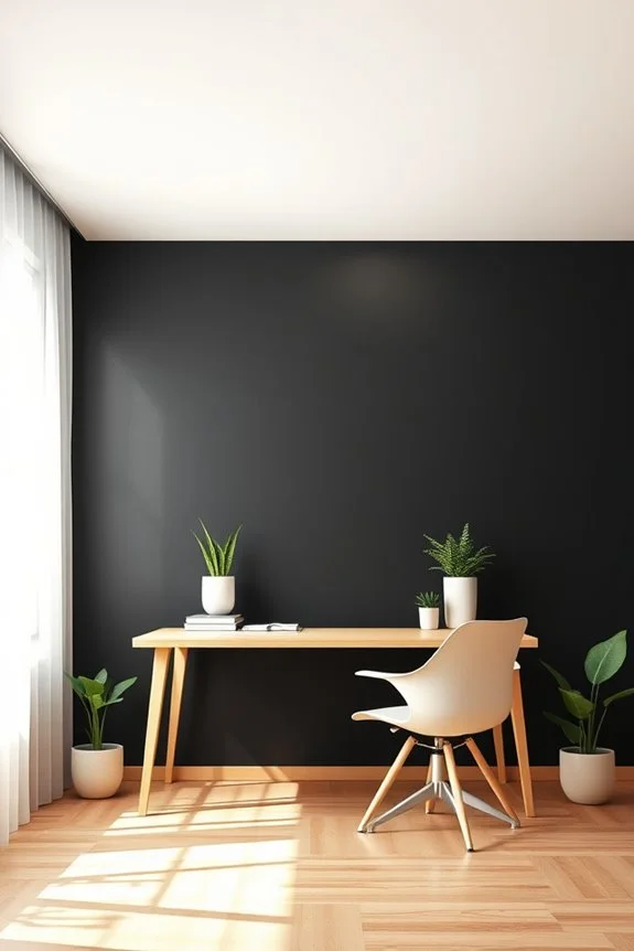 bold black bright ceilings