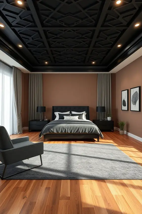 bold black ceiling designs