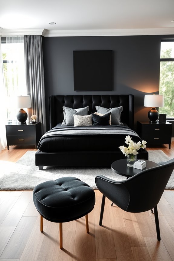 bold black furniture design