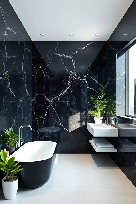 bold black granite elegance