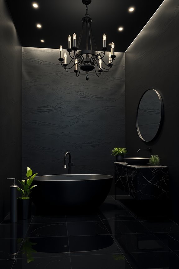 bold black lighting elegance
