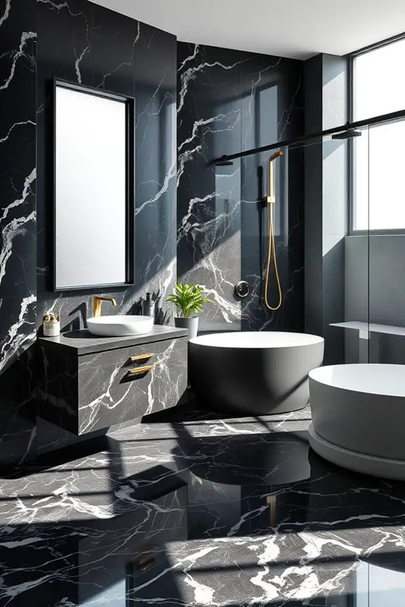 bold black marble designs