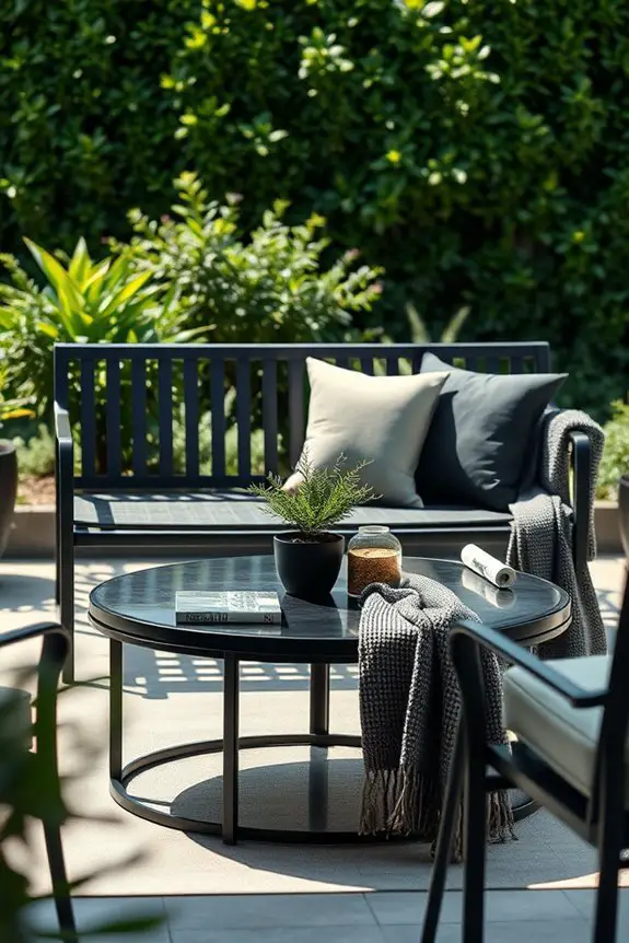 bold black outdoor elegance