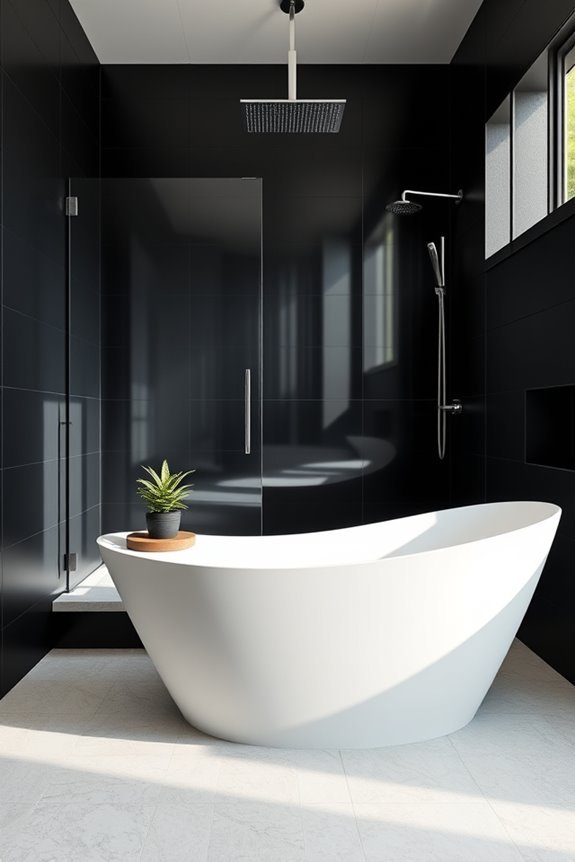 bold black wall elegance