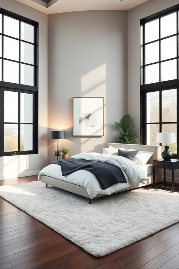 bold black window frames