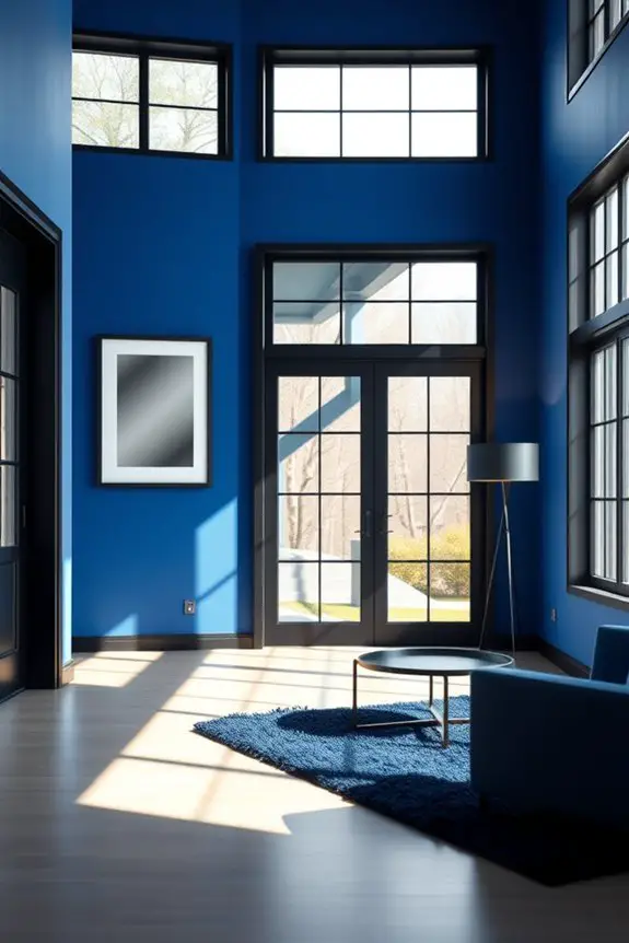 bold blue and black elegance