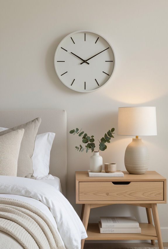 bold clock as centerpiece