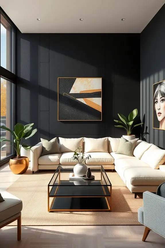 bold color accent walls