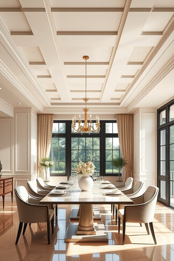 bold color block ceilings