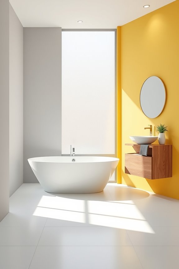 bold color blocked wall designs
