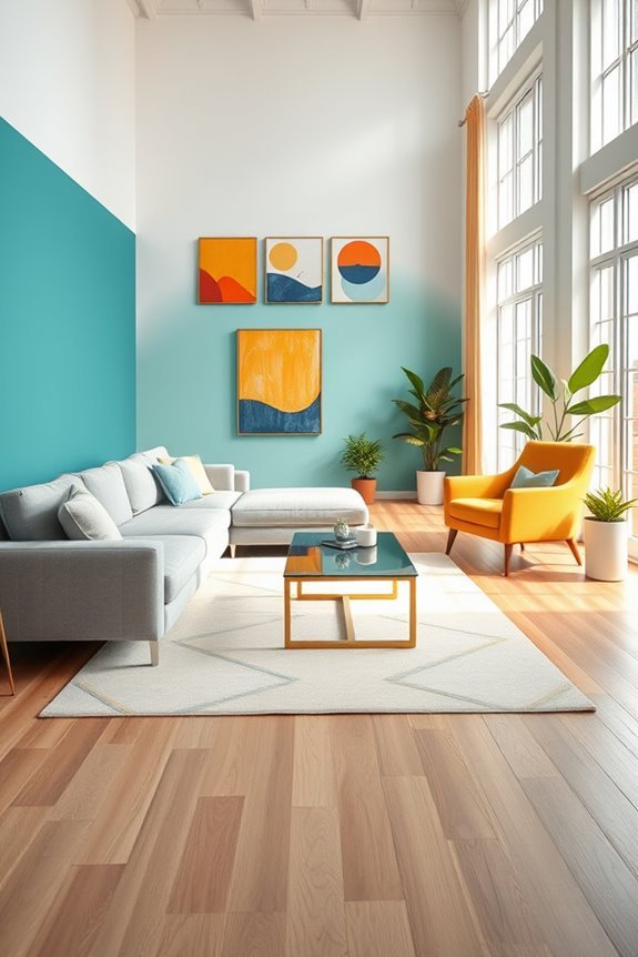 bold color blocking design