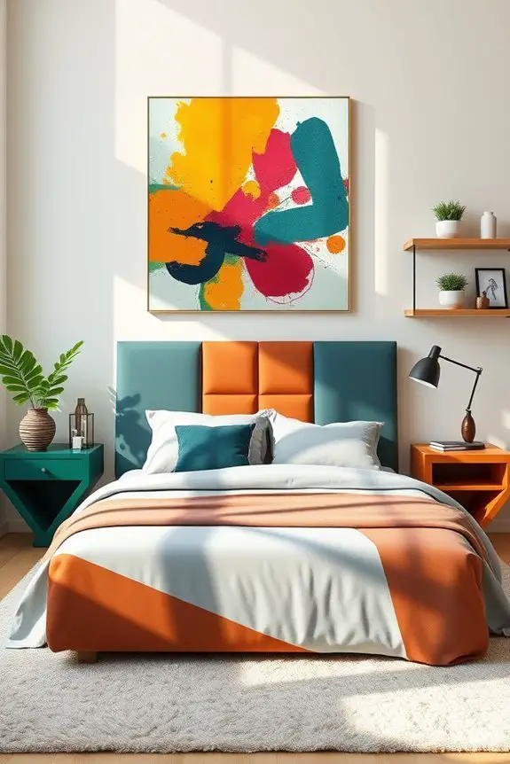bold color blocks transform spaces