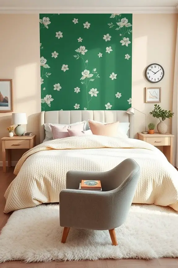 bold colorful accent walls