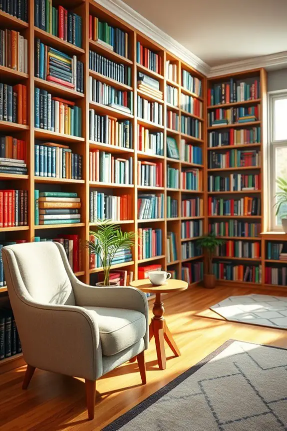 bold colorful bookshelf designs