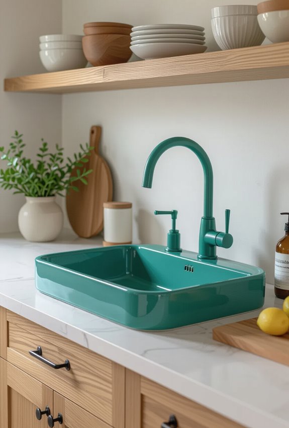 bold colorful faucet designs