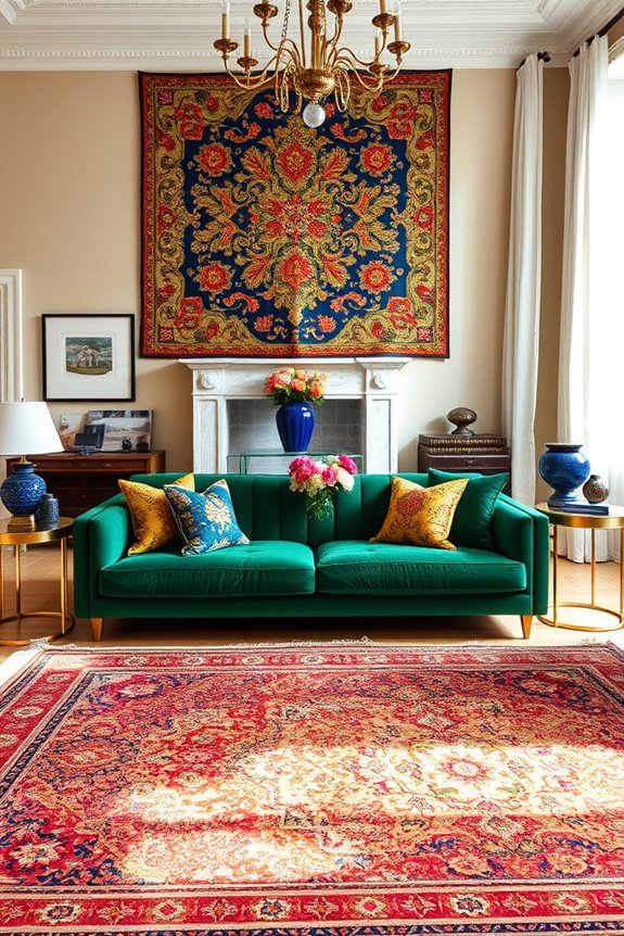 bold colors and patterns