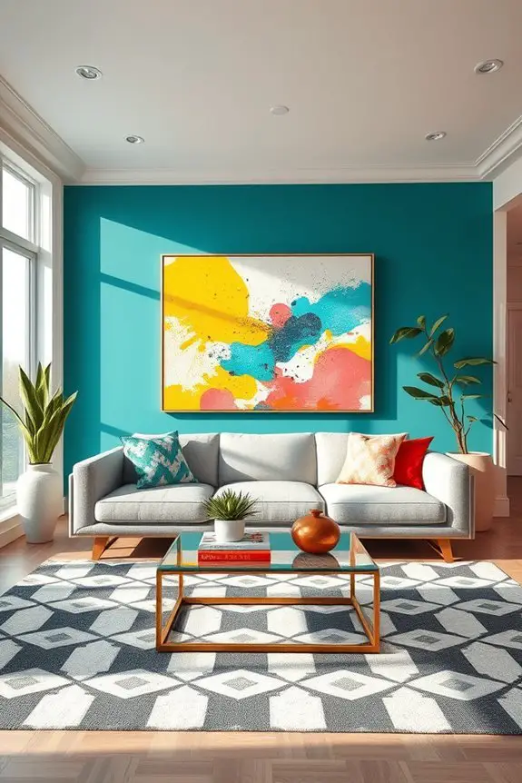 bold colors and textures