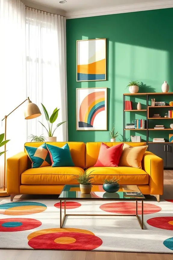 bold colors energize spaces