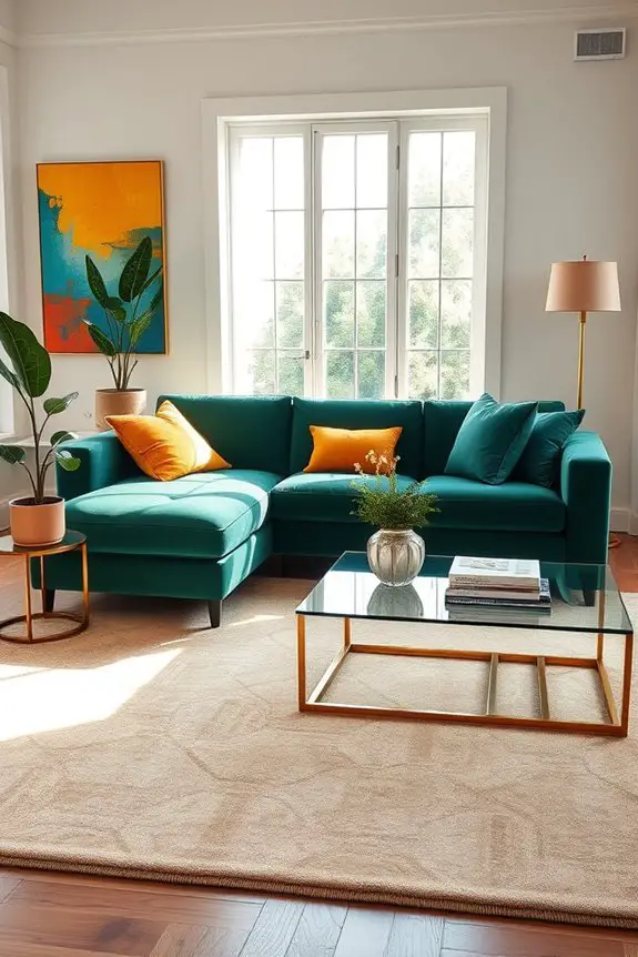bold colors enhance living spaces