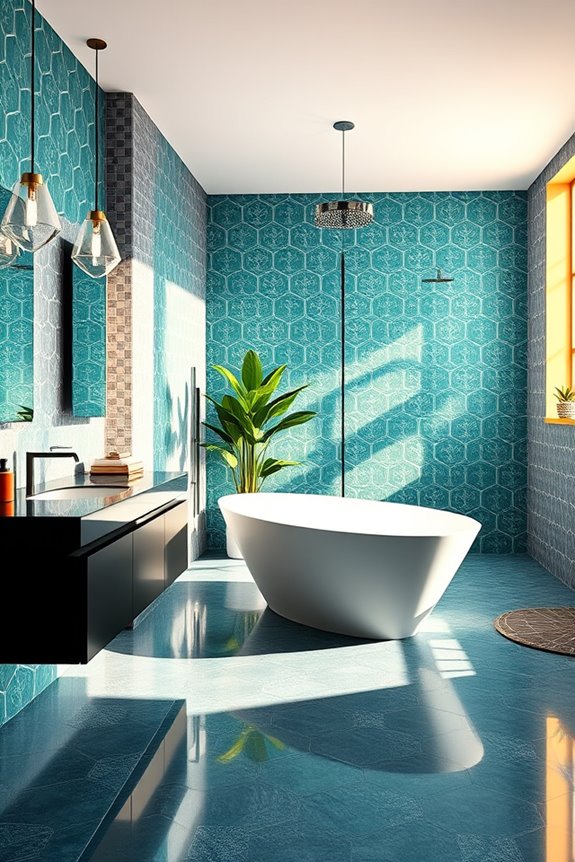 bold colors geometric patterns