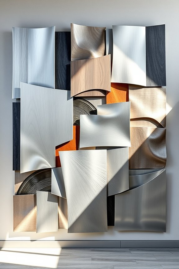bold contemporary metal decor